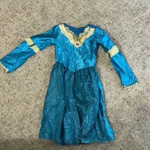 BRAVE DISNEY PIXAR MERIDA Princess Dresses Kids Costume Halloween Dress